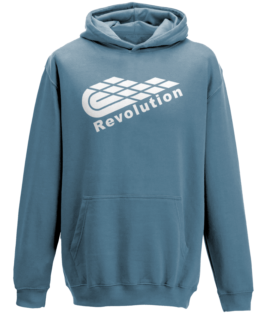 Revolution: Classic Kids Unisex Hoodie JH001J L-White Logo: (Other Colour-Variants available)