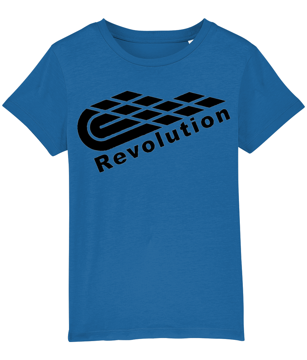 Revolution: Eco Mini Creator Kids Unisex T-Shirt SX002 L-Black Logo: (Other Colour-Variants available)