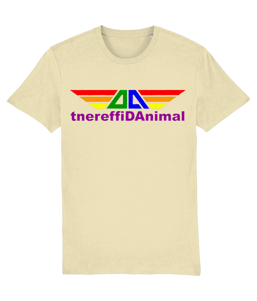 Different Animal: Eco Creator Adult Unisex T-Shirt SX001 L-Rainbow Logo1: (Other Colour-Variants available)