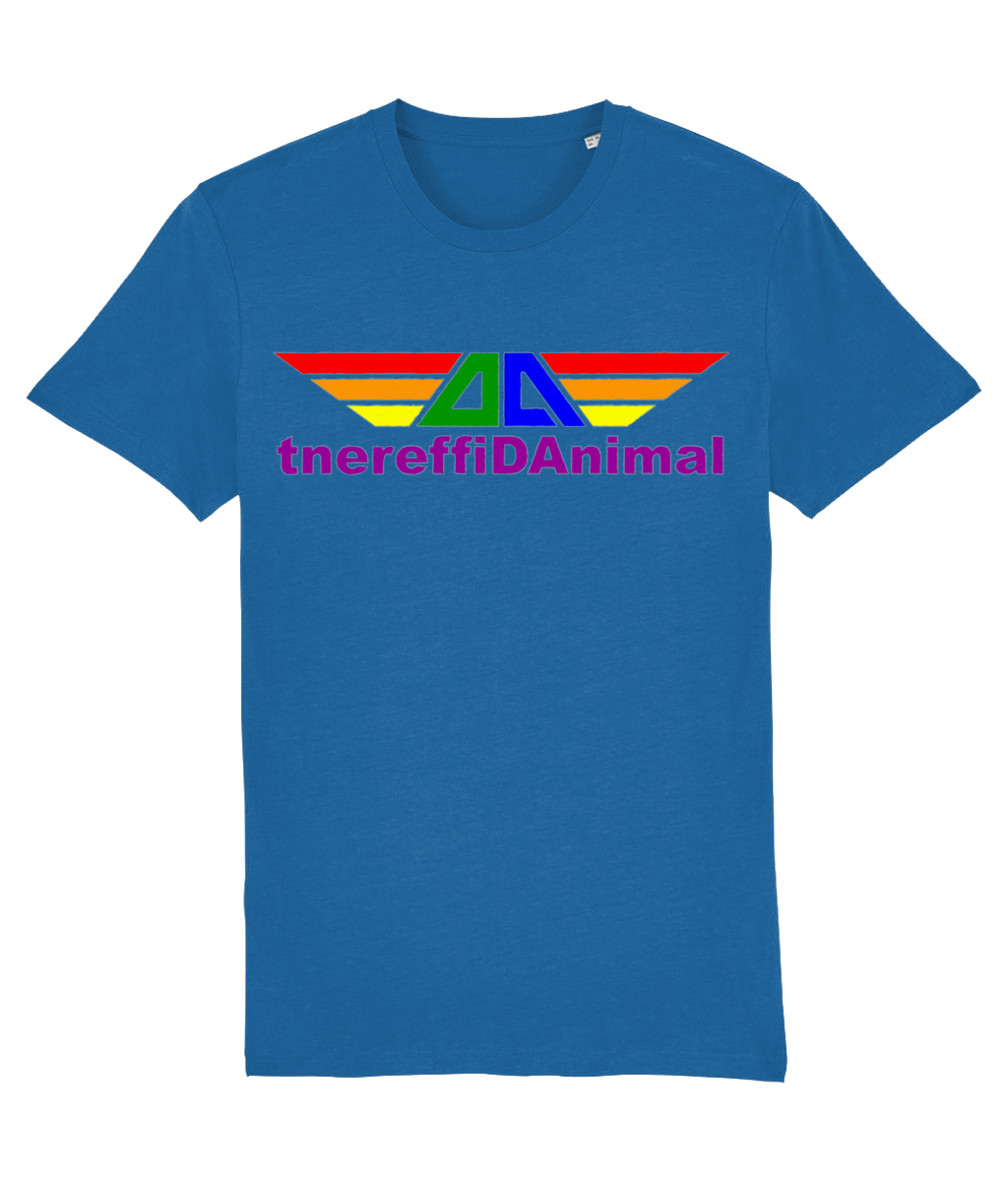 Different Animal: Eco Creator Adult Unisex T-Shirt SX001 L-Rainbow Logo1: (Other Colour-Variants available)