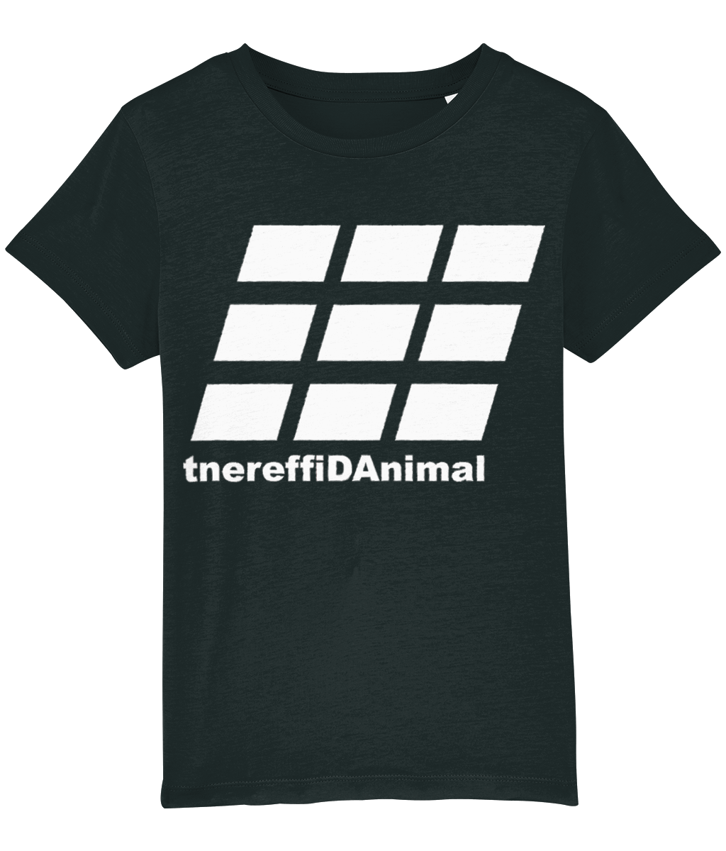 Different Animal: Eco Mini Creator Kids Unisex T-Shirt SX002 L-White Logo2: (Other Colour-Variants available)