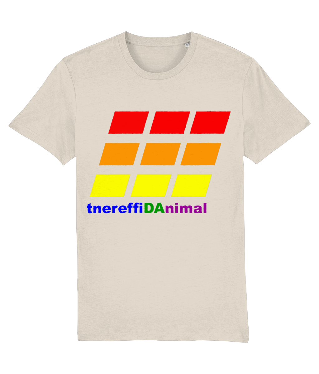 Different Animal: Eco Creator Adult Unisex T-Shirt SX001 L-Rainbow Logo2: (Other Colour-Variants available)