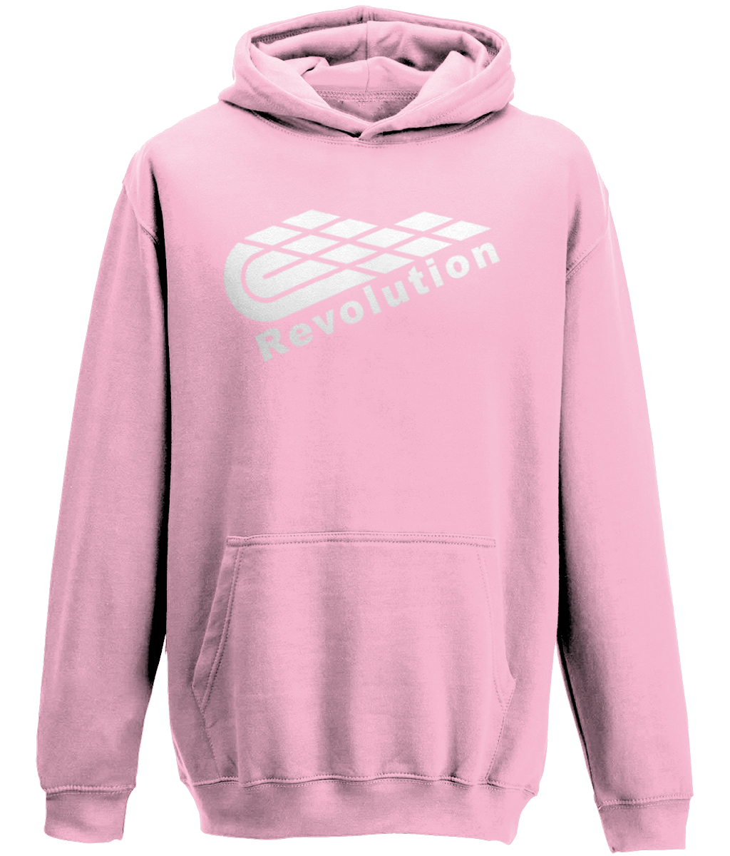 Revolution: Classic Kids Unisex Hoodie JH001J L-White Logo: (Other Colour-Variants available)