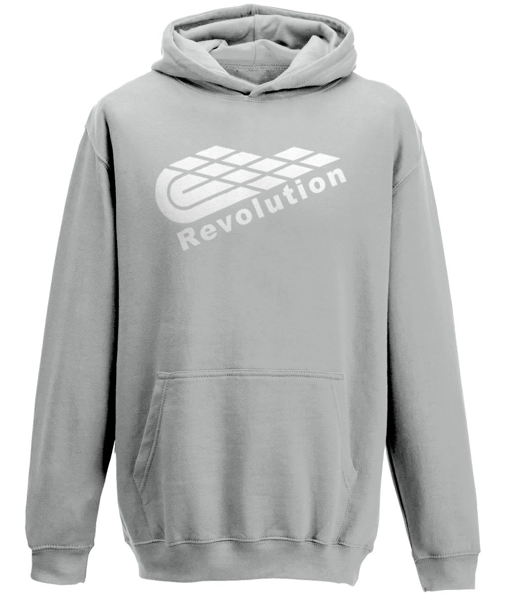 Revolution: Classic Kids Unisex Hoodie JH001J L-White Logo: (Other Colour-Variants available)