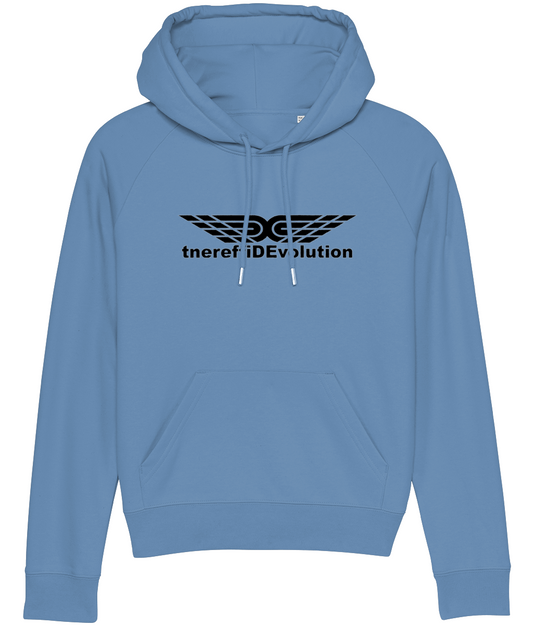 Different Evolution: Eco Ladies Hoodie SX007 L-Black Logo1: (Other Colour-Variants available)