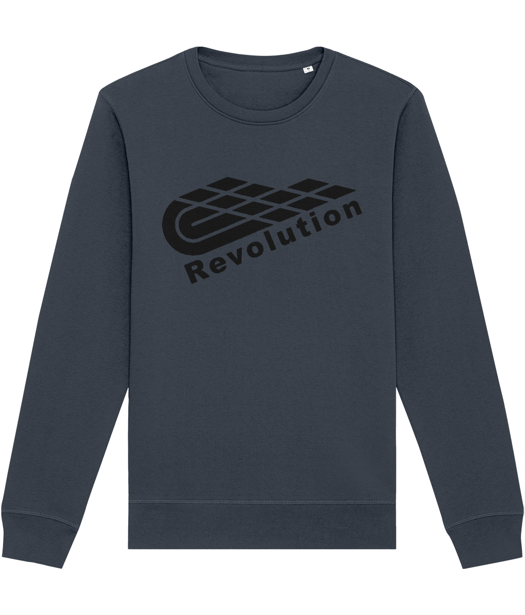 Revolution: Eco Roller Adult Unisex Sweatshirt SX137 L-Black Logo: (Other Colour-Variants available)