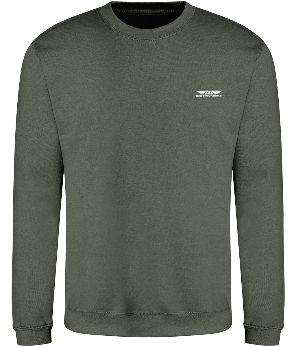 Different Animal: Just Classic Adult Unisex Sweatshirt JH030 S-White Logo1: (Other Colour-Variants available)