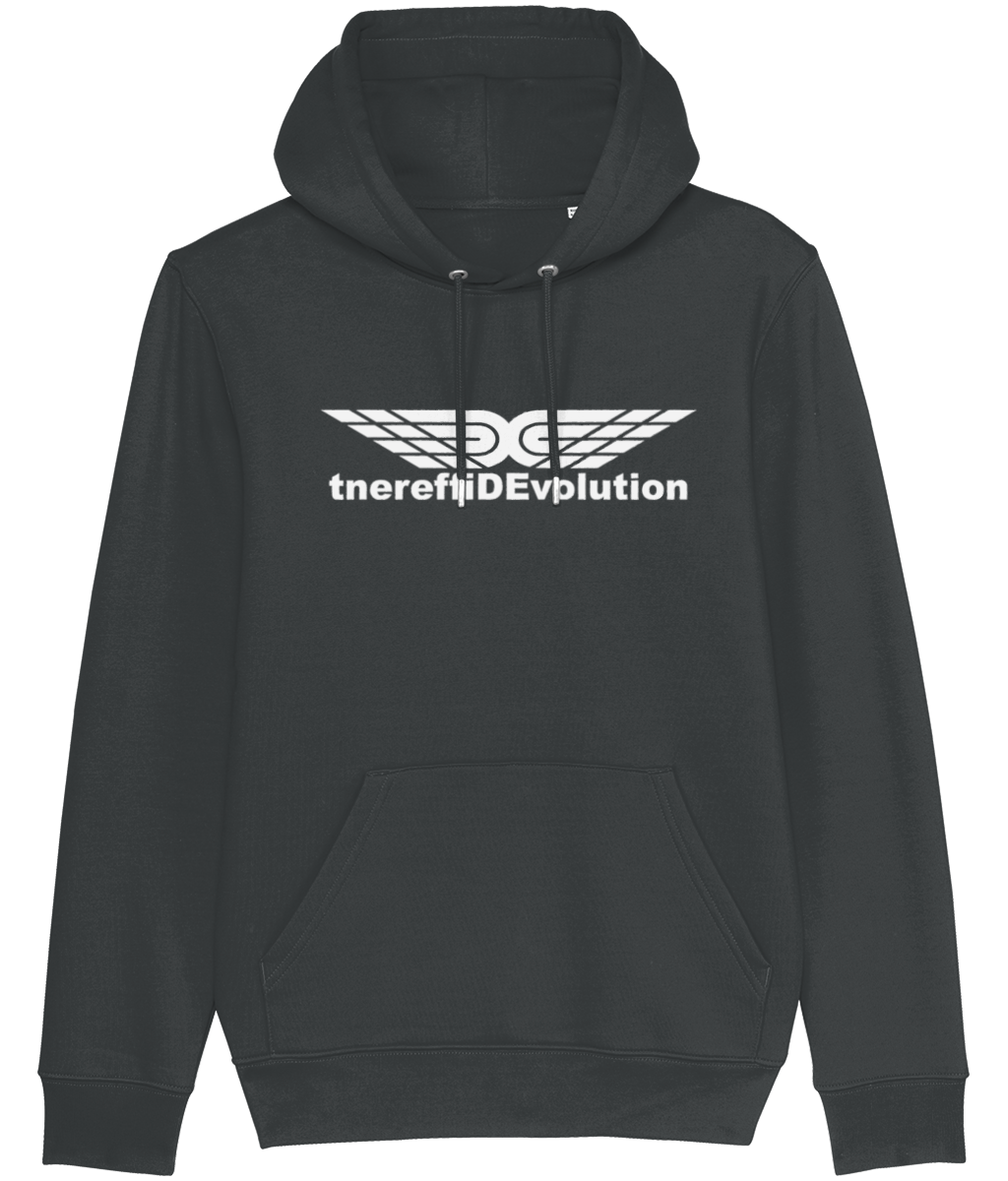 Different Evolution: Cruiser Adult Unisex Hoodie SX005 L-White Logo1: (Other Colour-Variants available)