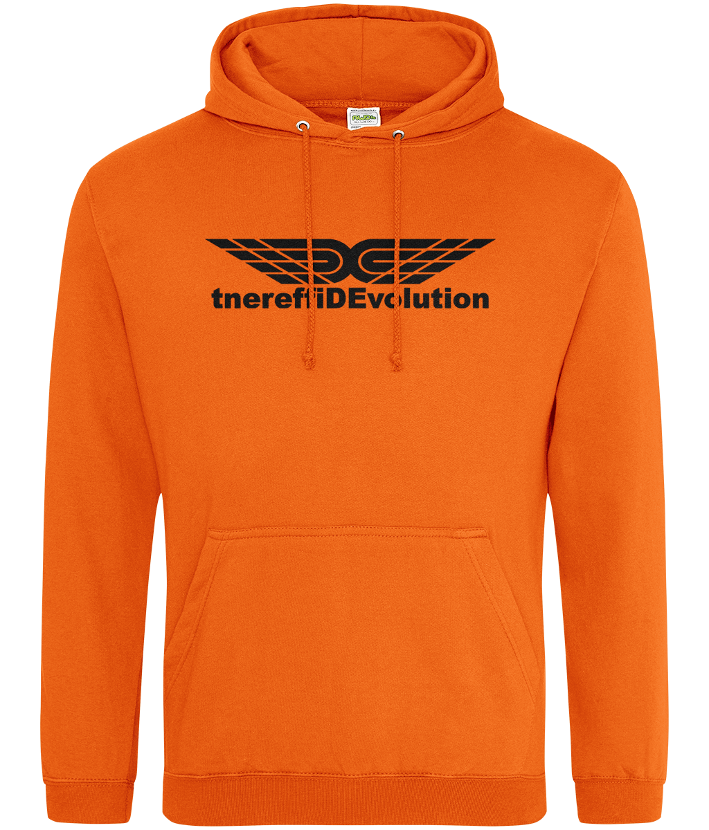 Different Evolution: College Adult Unisex Hoodie JH001 L-Black Logo1: (Other Colour-Variants available)