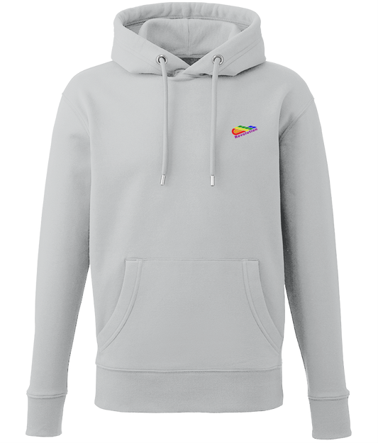 Revolution: Eco Men Hoodie / Adult Unisex Hoodie AM001 S-Rainbow Logo: (Other Colour-Variants available)