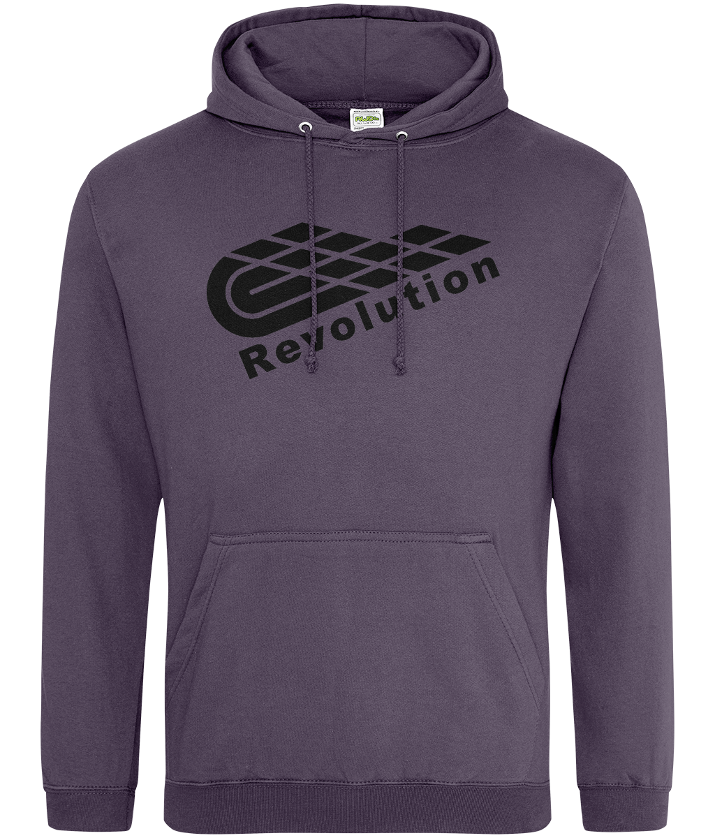 Revolution: College Adult Unisex Hoodie JH001 L-Black Logo: (Other Colour-Variants available)