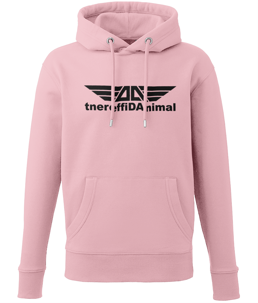 Different Animal: Eco Men Hoodie / Adult Unisex Hoodie AM001 L-Black Logo1: (Other Colour-Variants available)