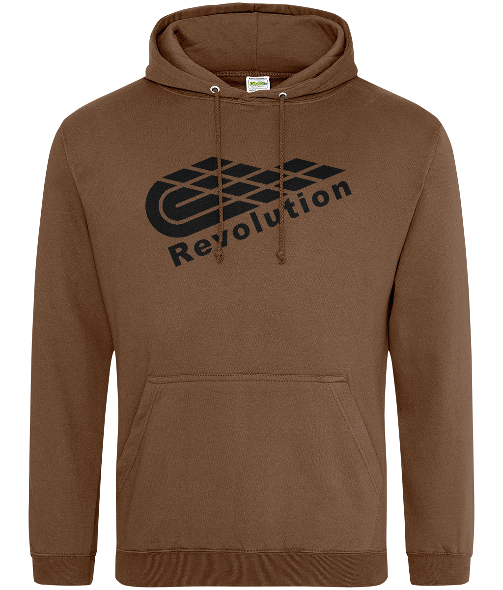 Revolution: College Adult Unisex Hoodie JH001 L-Black Logo: (Other Colour-Variants available)