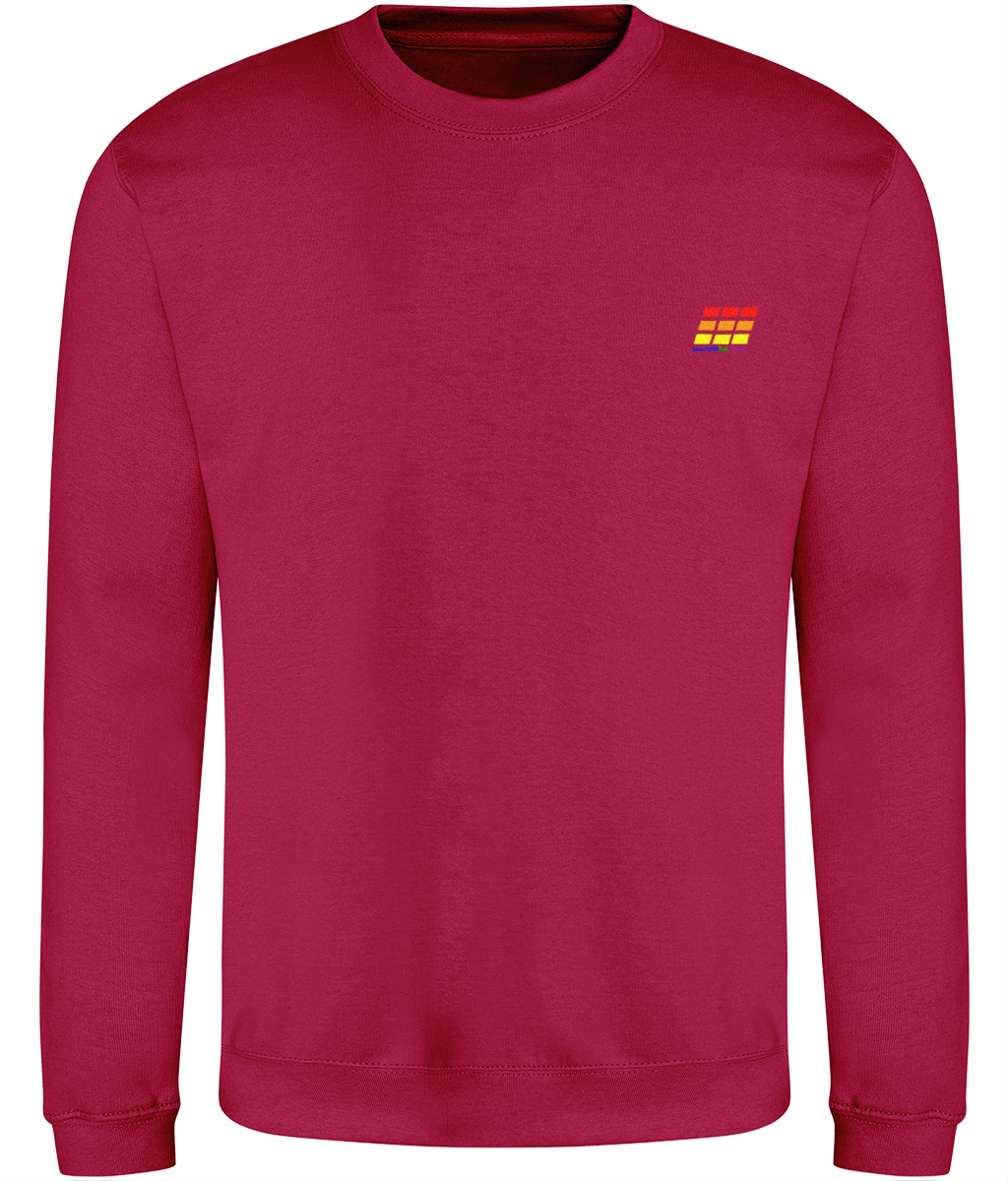 Different Animal: Just Classic Adult Unisex Sweatshirt JH030 S-Rainbow Logo2: (Other Colour-Variants available)