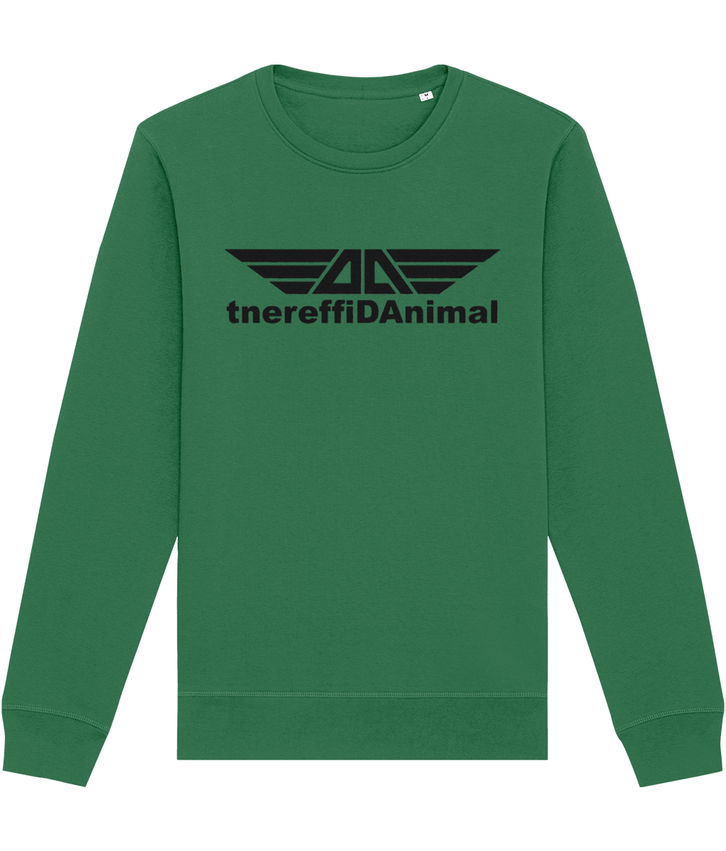 Different Animal: Eco Roller Adult Unisex Sweatshirt SX137 L-Black Logo1: (Other Colour-Variants available)