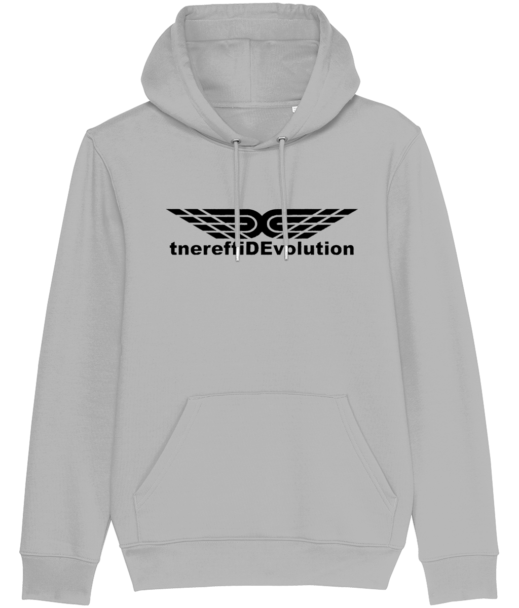 Different Evolution: Eco Cruiser Adult Unisex Hoodie SX005 L-Black Logo1: (Other Colour-Variants available)