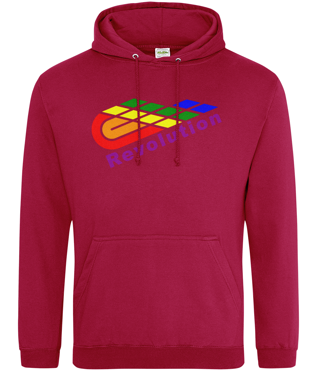 Revolution: College Adult Unisex Hoodie JH001 L-Rainbow Logo: (Other Colour-Variants available)