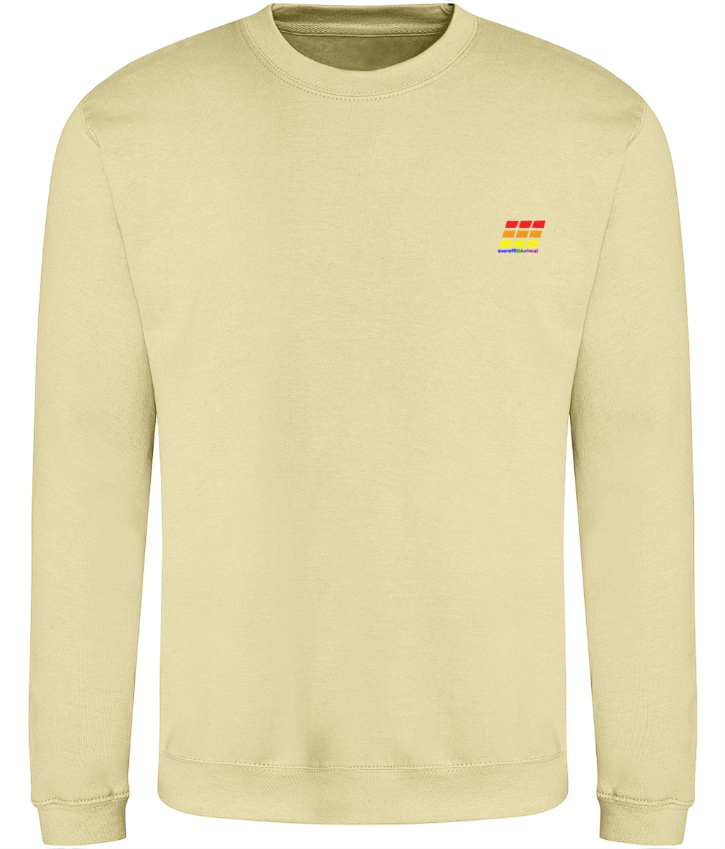 Different Animal: Just Classic Adult Unisex Sweatshirt JH030 S-Rainbow Logo2: (Other Colour-Variants available)