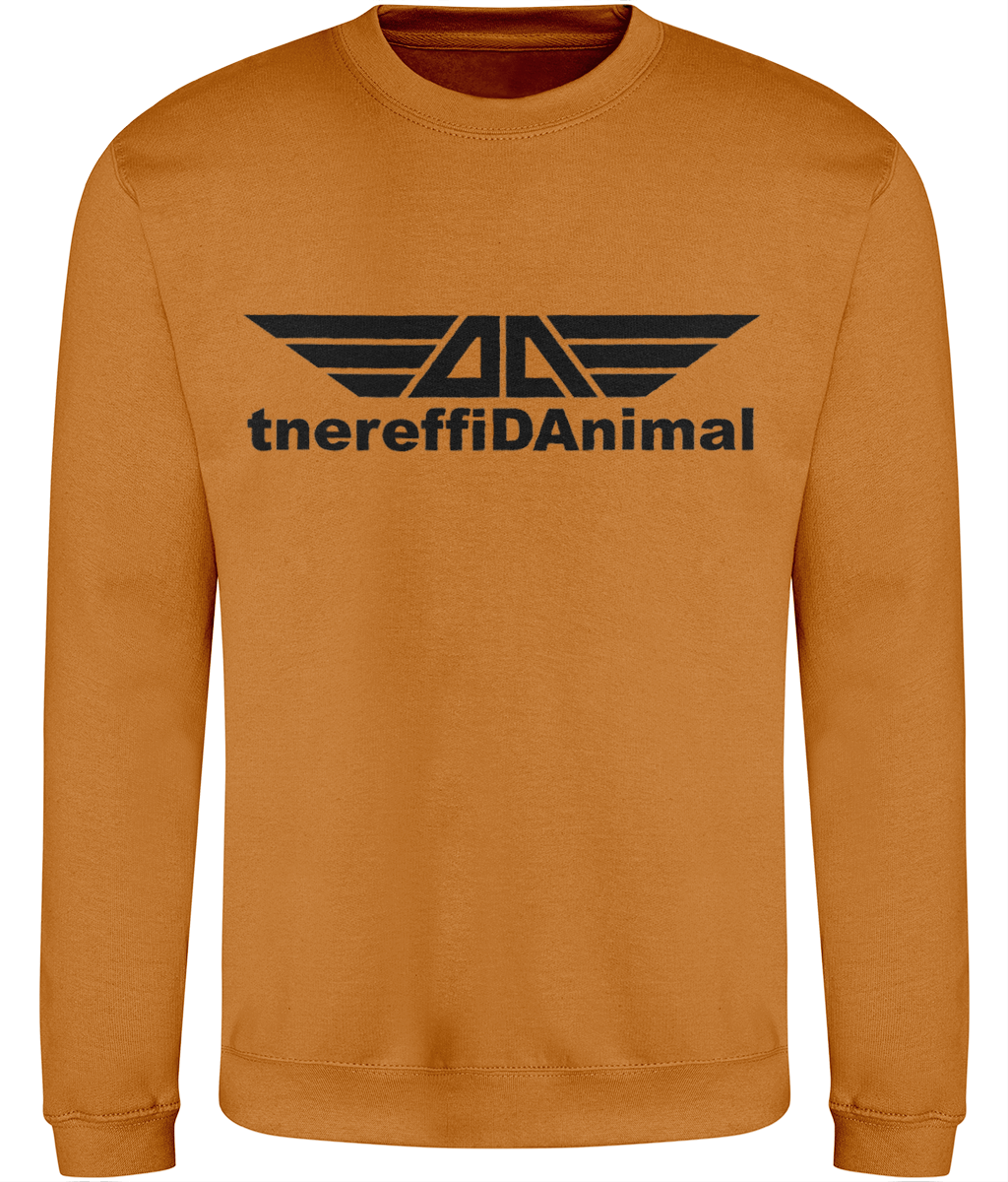 Different Animal: Just Classic Adult Unisex Sweatshirt JH030 L-Black Logo1: (Other Colour-Variants available)