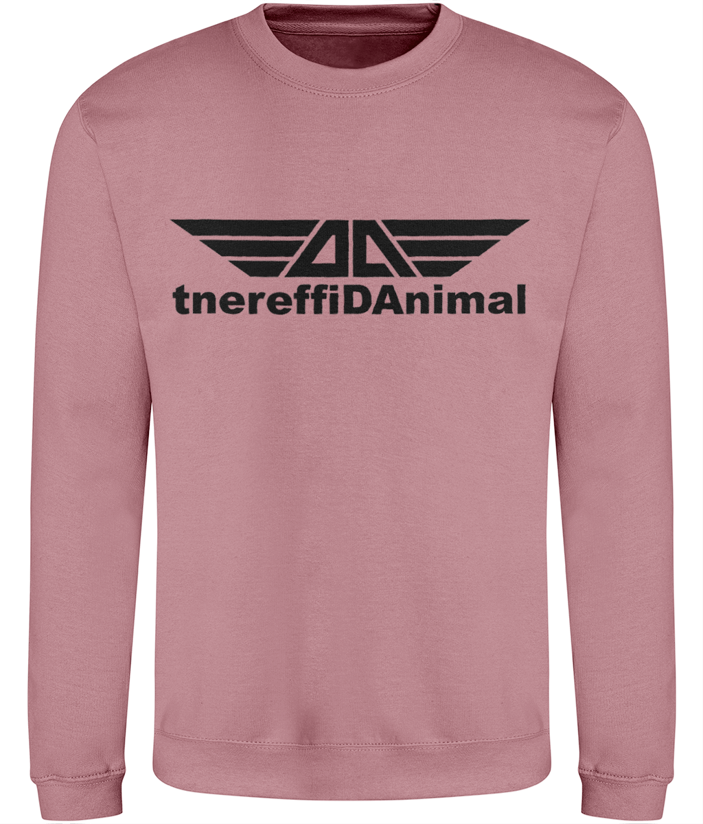 Different Animal: Just Classic Adult Unisex Sweatshirt JH030 L-Black Logo1: (Other Colour-Variants available)