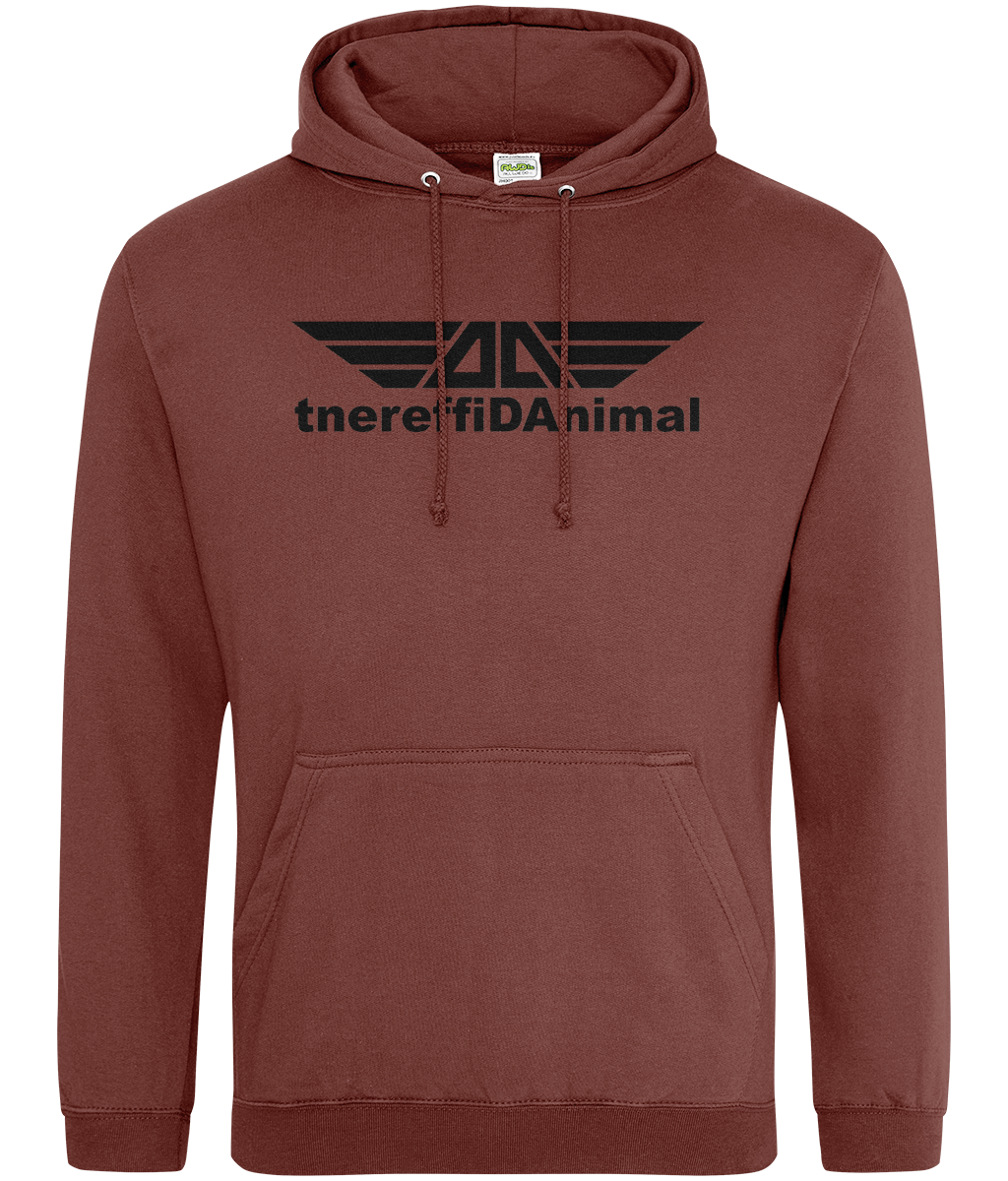 Different Animal: College Adult Unisex Hoodie JH001 L-Black Logo1: (Other Colour-Variants available)