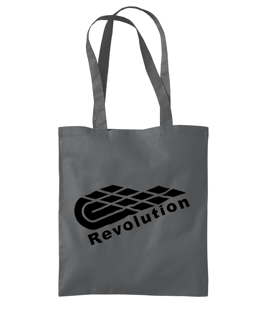 Revolution: Eco Organic Premium Cotton Tote Bag WM261 L-Black Logo: (Other Colour-Variants available)