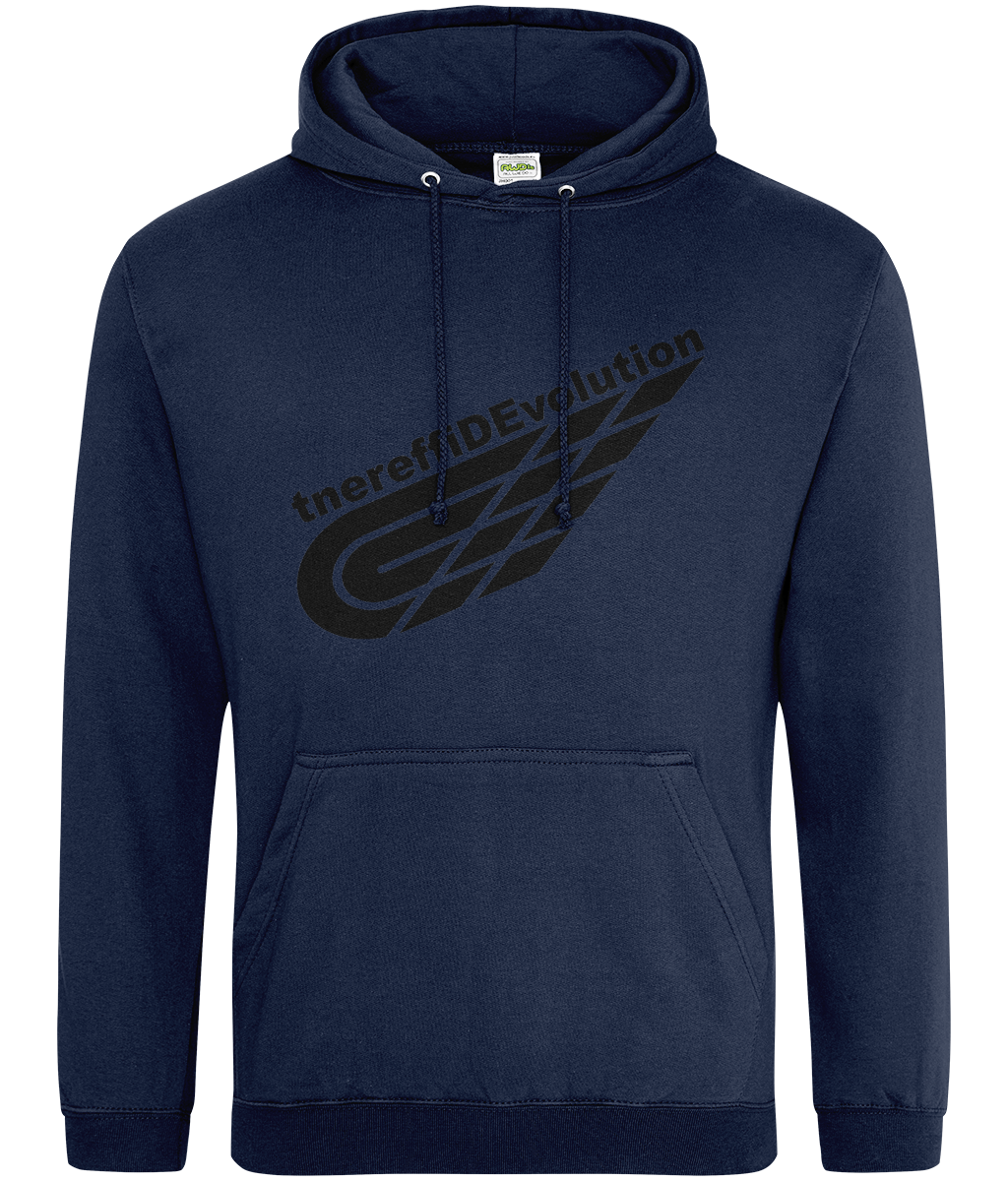 Different Evolution: College Adult Unisex Hoodie JH001 L-Black Logo2: (Other Colour-Variants available)