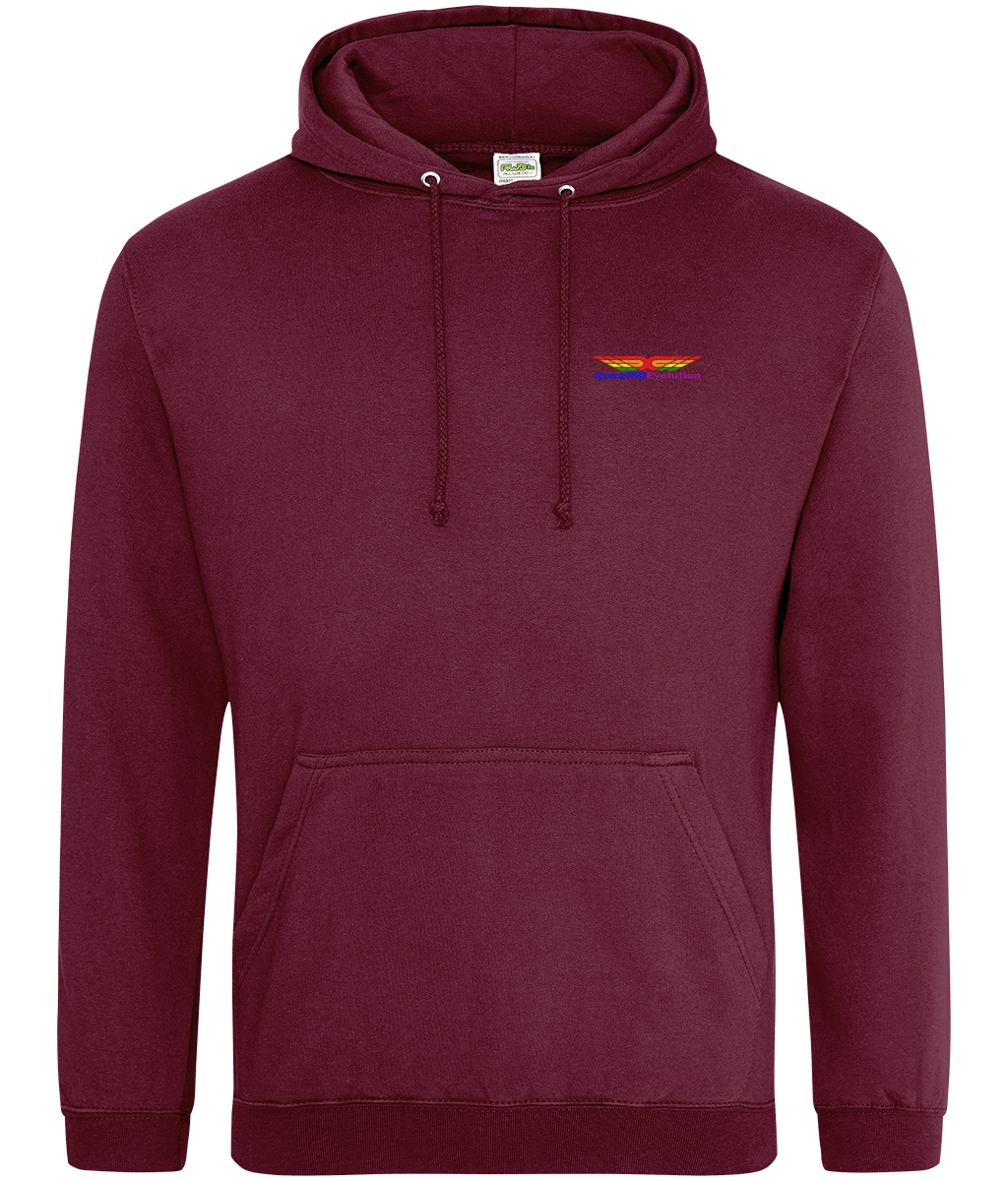 Different Evolution: College Adult Unisex Hoodie JH001 S-Rainbow Logo1: (Other Colour-Variants available)