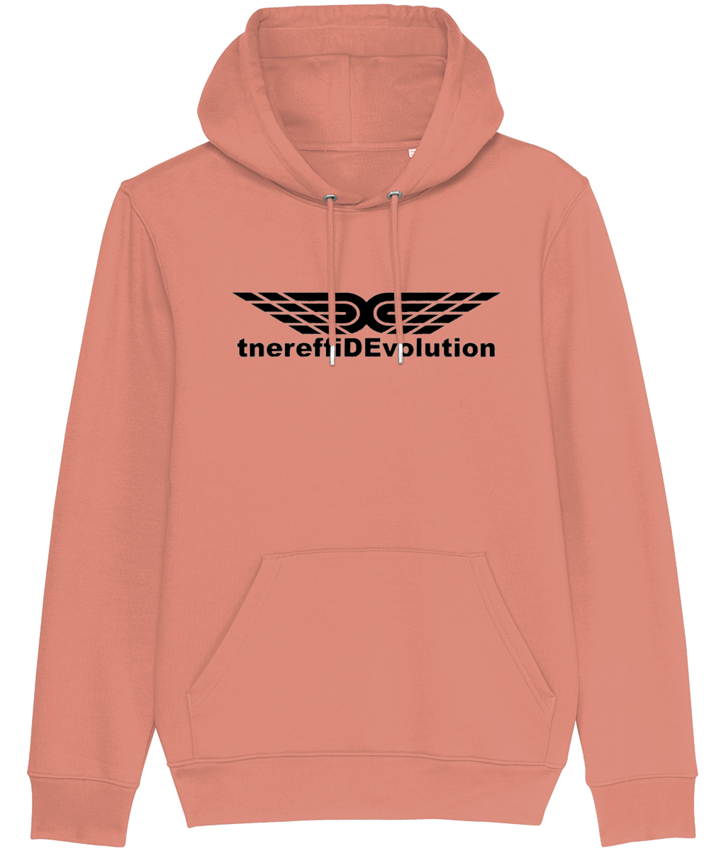 Different Evolution: Eco Cruiser Adult Unisex Hoodie SX005 L-Black Logo1:(Other Colour-Variants available)