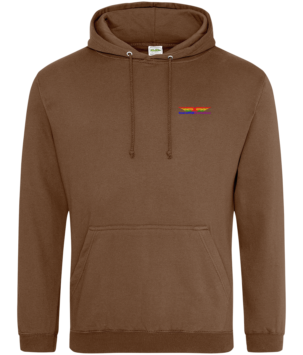 Different Evolution: College Adult Unisex Hoodie JH001 S-Rainbow Logo1: (Other Colour-Variants available)