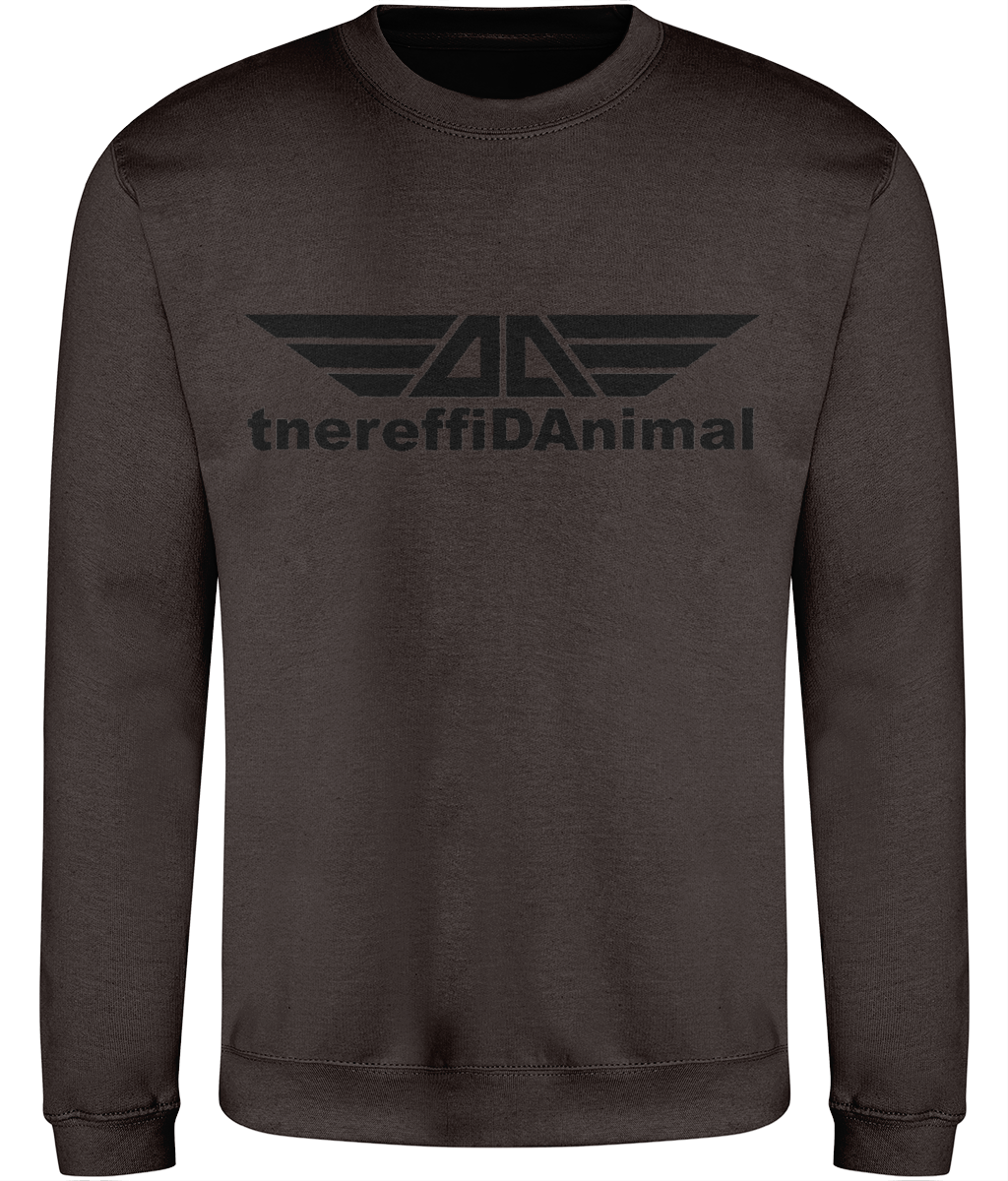 Different Animal: Just Classic Adult Unisex Sweatshirt JH030 L-Black Logo1: (Other Colour-Variants available)