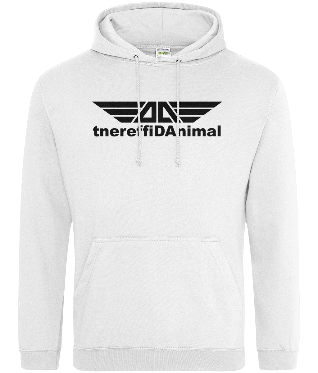 Different Animal: College Adult Unisex Hoodie JH001 L-Black Logo1: (Other Colour-Variants available)