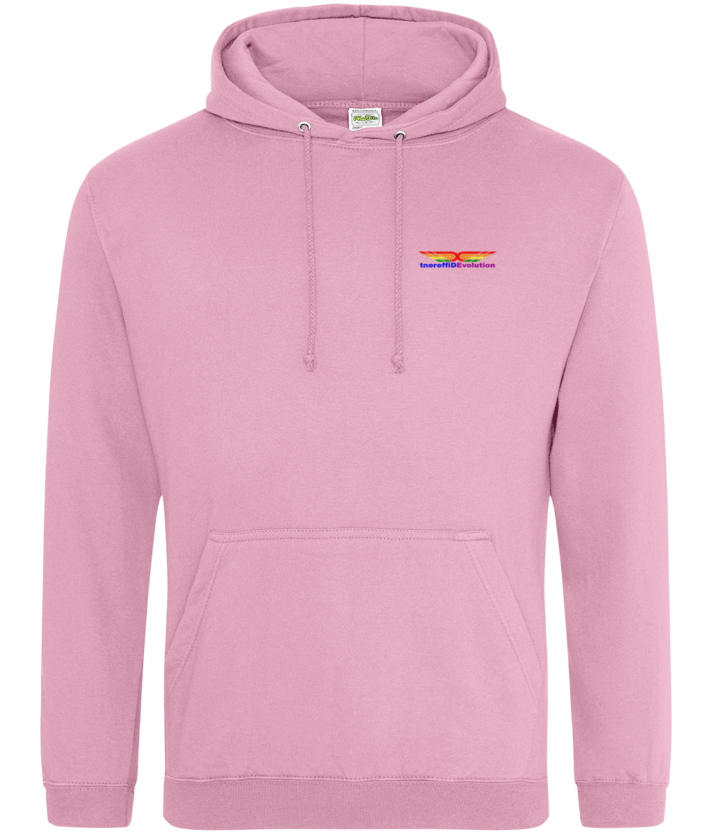 Different Evolution: College Adult Unisex Hoodie JH001 S-Rainbow Logo1: (Other Colour-Variants available)