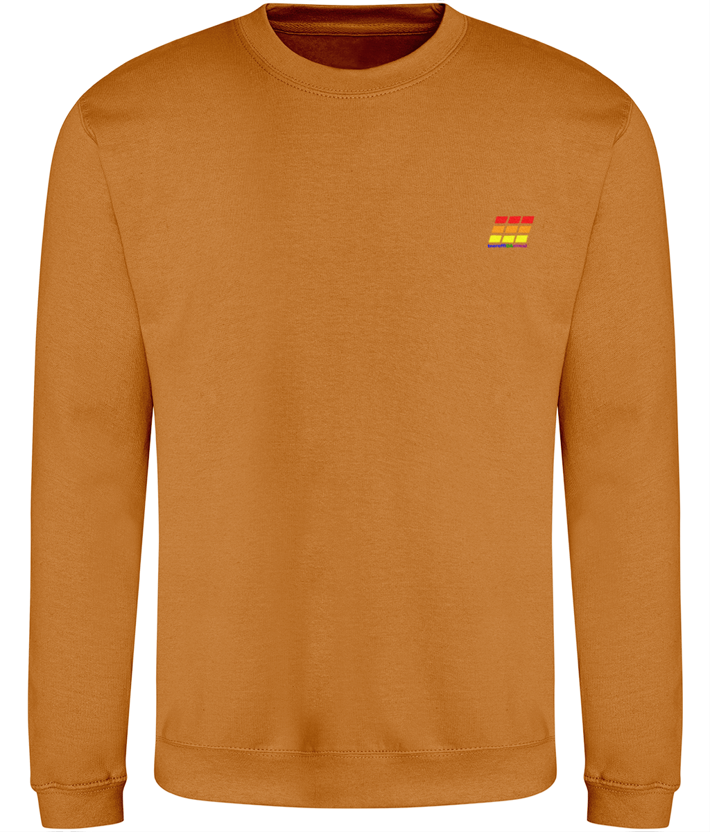 Different Animal: Just Classic Adult Unisex Sweatshirt JH030 S-Rainbow Logo2: (Other Colour-Variants available)