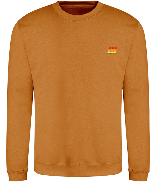 Different Animal: Just Classic Adult Unisex Sweatshirt JH030 S-Rainbow Logo2: (Other Colour-Variants available)