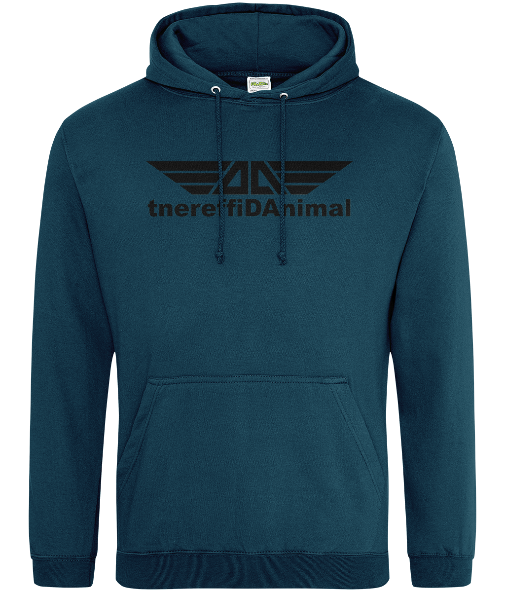 Different Animal: College Adult Unisex Hoodie JH001 L-Black Logo1: (Other Colour-Variants available)