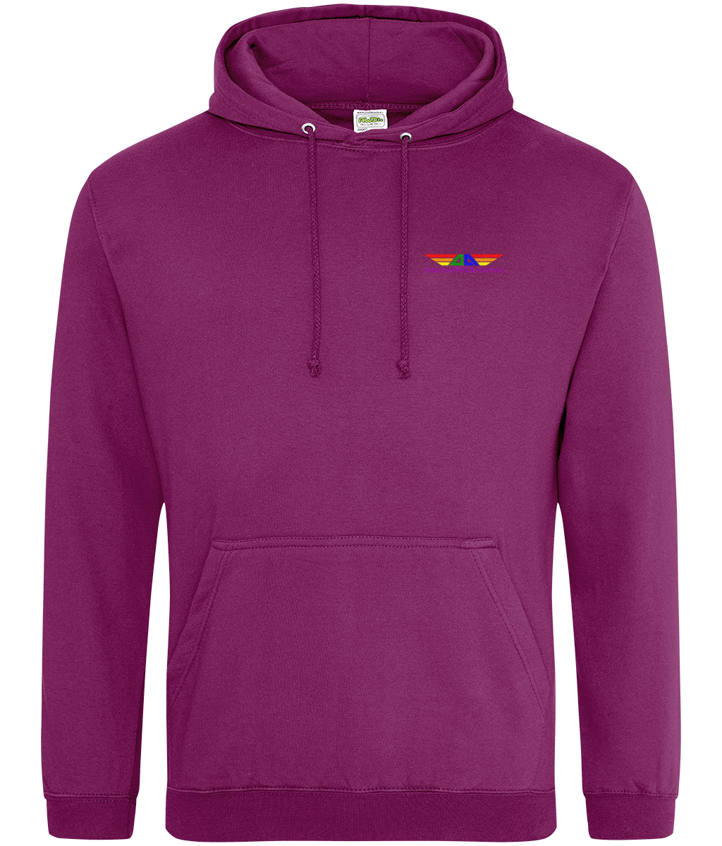 Different Animal: College Adult Unisex Hoodie JH001 S-Rainbow Logo1: (Other Colour-Variants available)