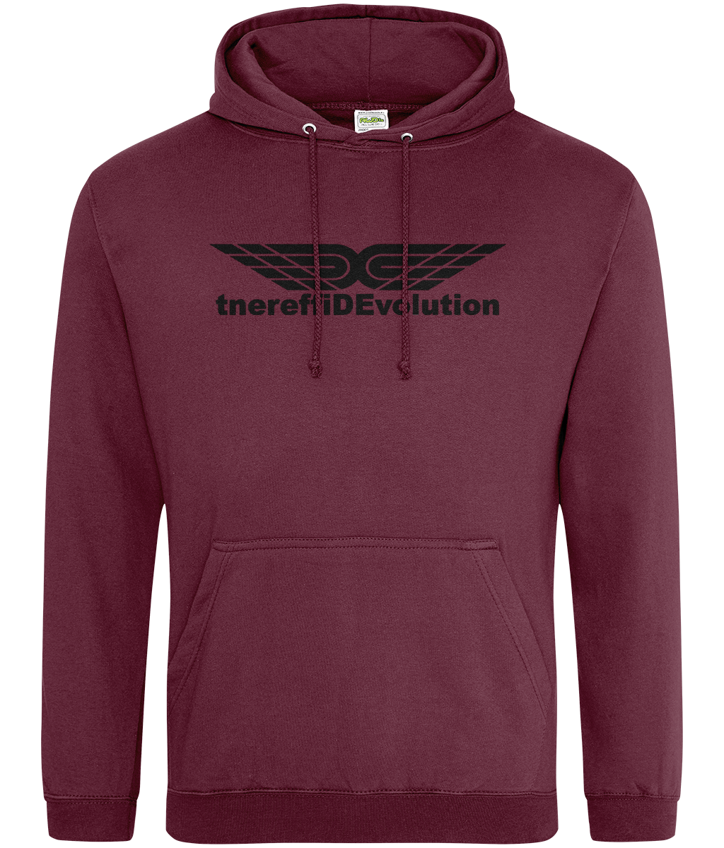 Different Evolution: College Adult Unisex Hoodie JH001 L-Black Logo1: (Other Colour-Variants available)