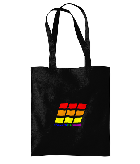 Different Animal: Eco Organic Premium Cotton Tote Bag WM261 S-Rainbow Logo2: (Other Colour-Variants available)