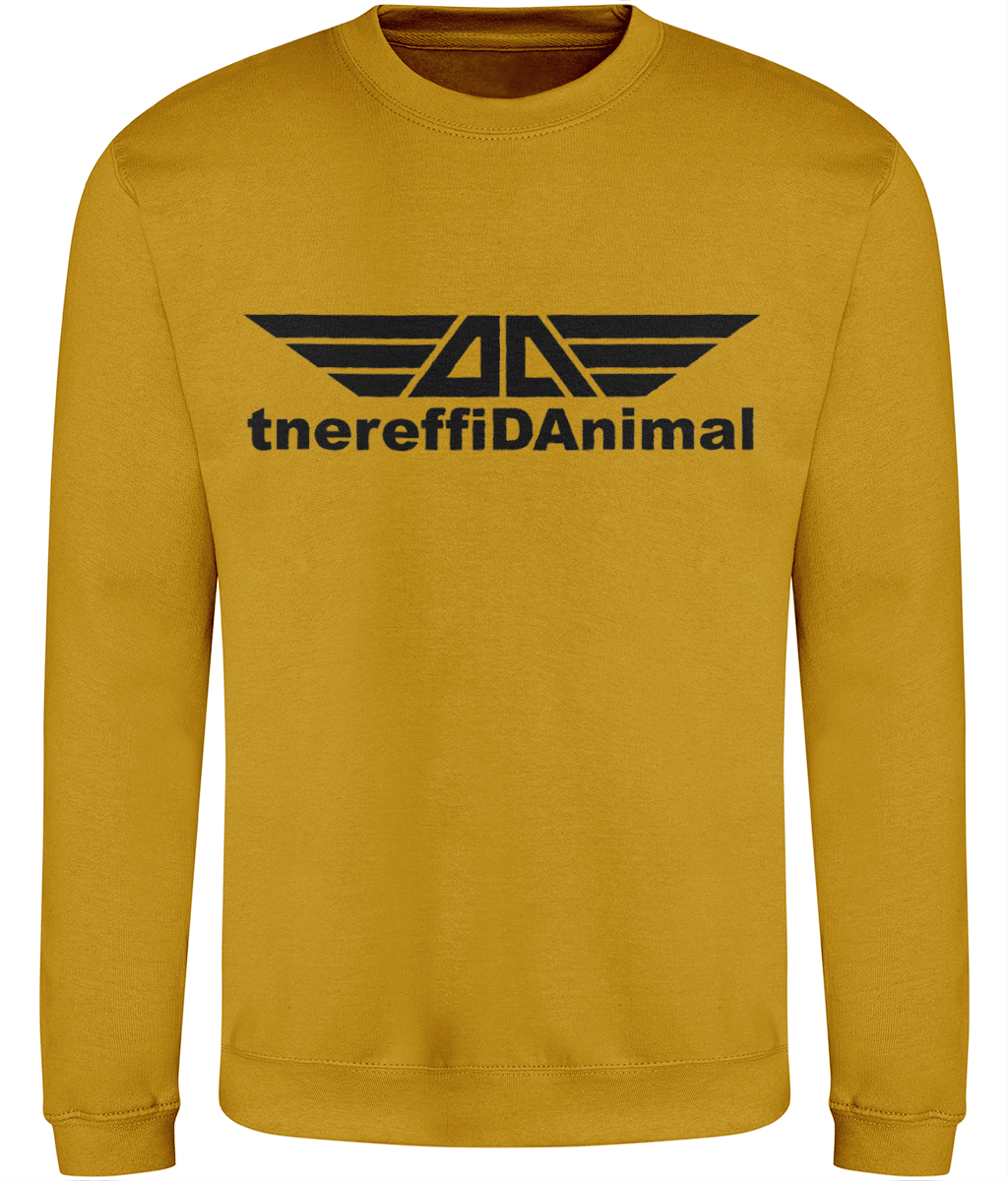 Different Animal: Just Classic Adult Unisex Sweatshirt JH030 L-Black Logo1: (Other Colour-Variants available)