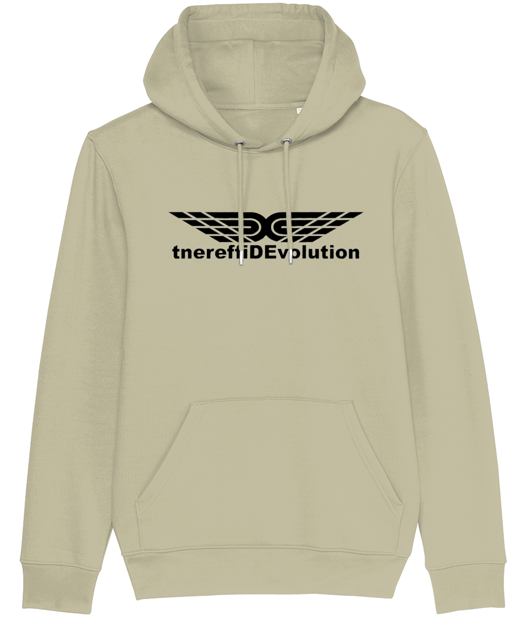 Different Evolution: Eco Cruiser Adult Unisex Hoodie SX005 L-Black Logo1:(Other Colour-Variants available)