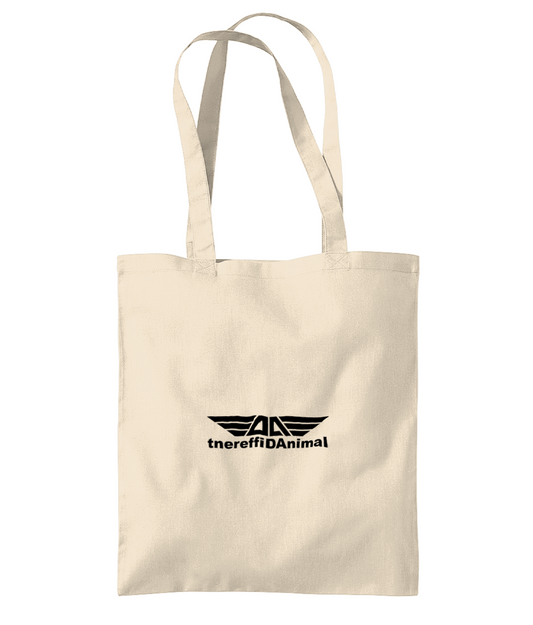 Different Animal: Eco Organic Premium Cotton Tote Bag WM261 S-Black Logo1: (Other Colour-Variants available)