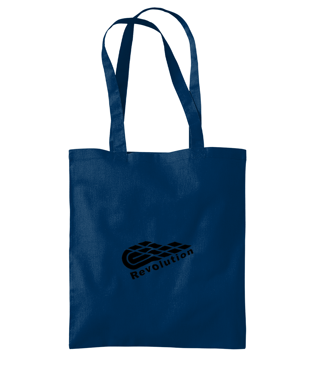 Revolution: Eco Organic Premium Cotton Tote Bag WM261 S-Black Logo: (Other Colour-Variants available)