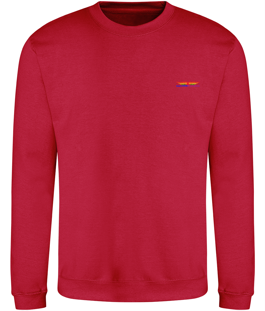 Different Evolution: Just Classic Adult Unisex Sweatshirt JH030 S-Rainbow Logo1: (Other Colour-Variants available)