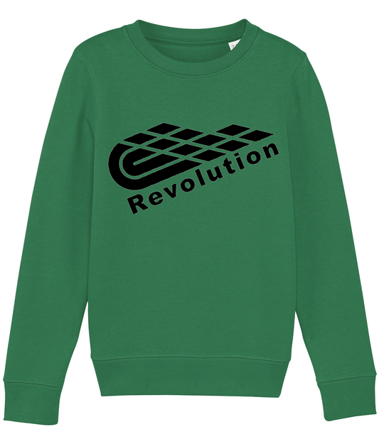 Revolution: Eco Mini Changer Kids Unisex Sweatshirt SX004 L-Black Logo: (Other Colour-Variants available)