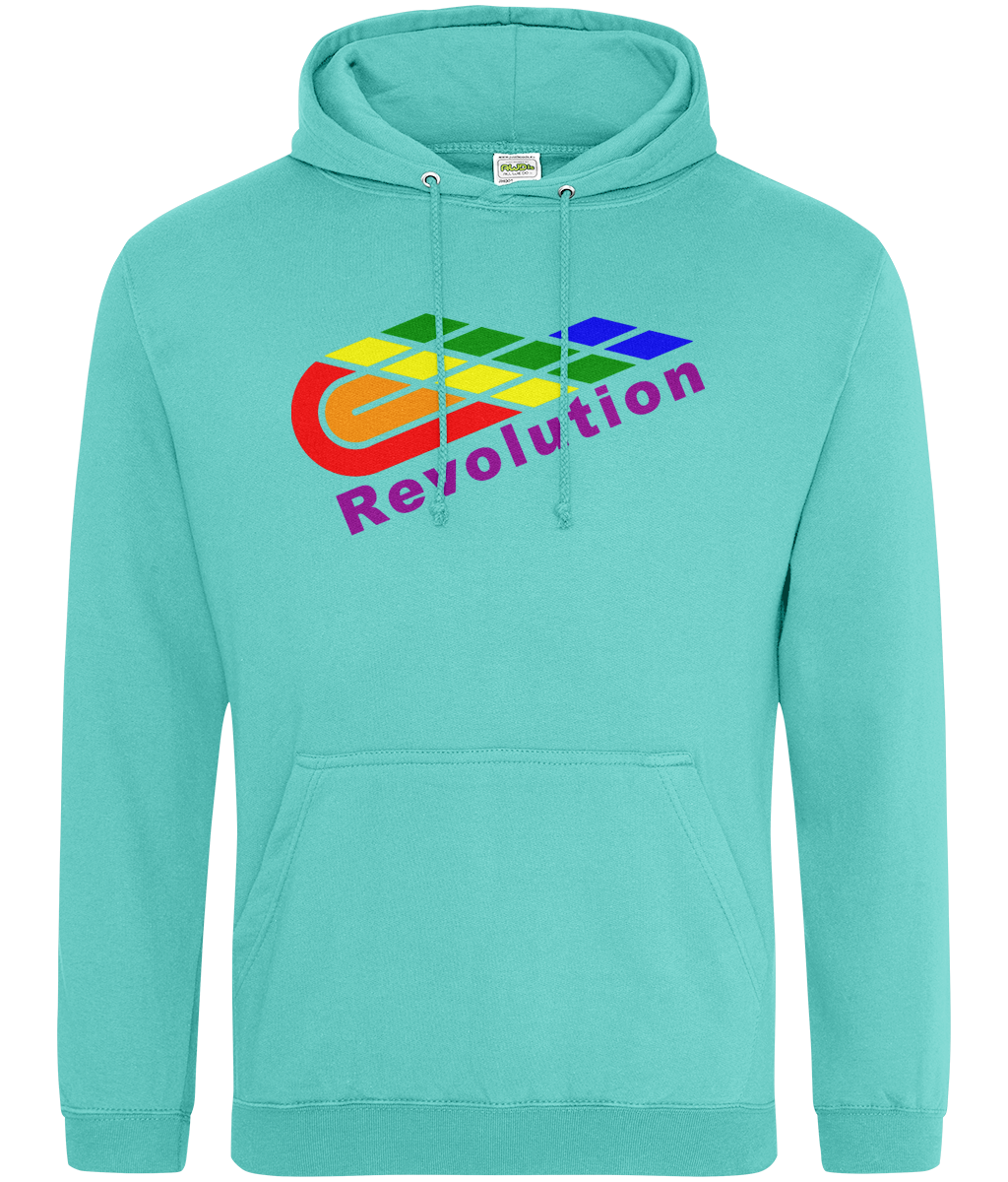 Revolution: College Adult Unisex Hoodie JH001 L-Rainbow Logo: (Other Colour-Variants available)