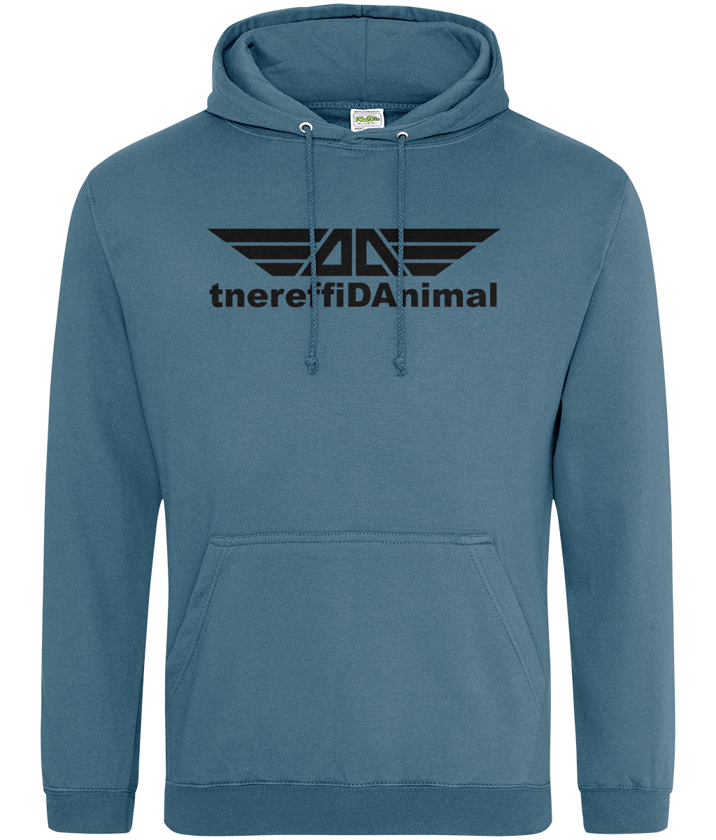 Different Animal: College Adult Unisex Hoodie JH001 L-Black Logo1: (Other Colour-Variants available)