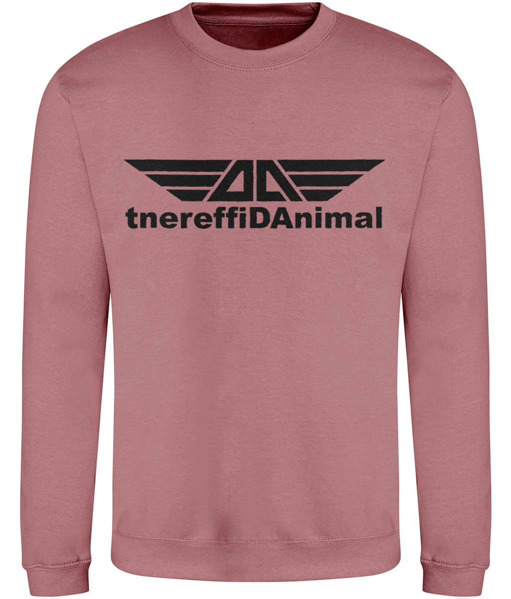 Different Animal: Just Classic Adult Unisex Sweatshirt JH030 L-Black Logo1: (Other Colour-Variants available)