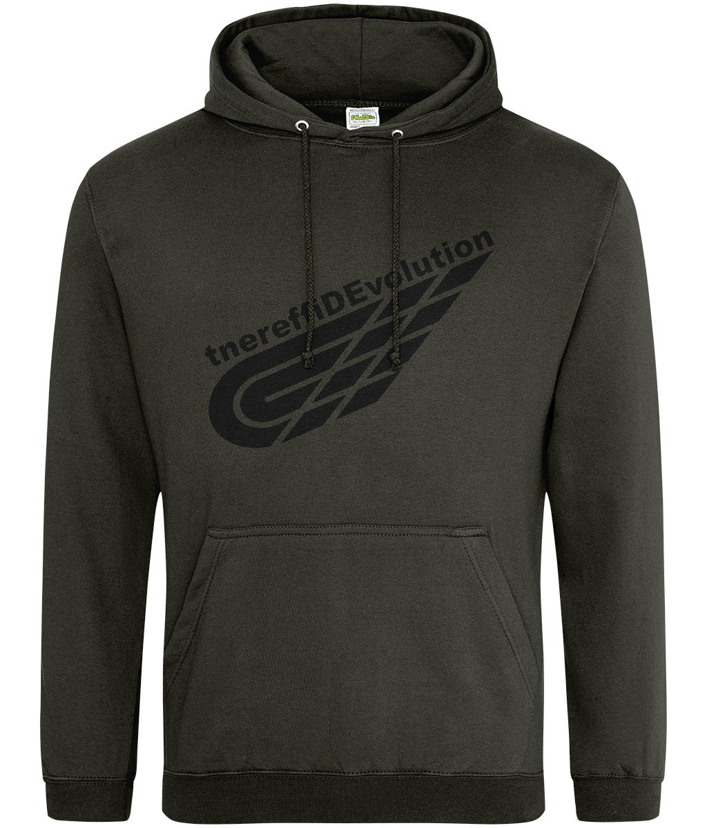 Different Evolution: College Adult Unisex Hoodie JH001 L-Black Logo2: (Other Colour-Variants available)