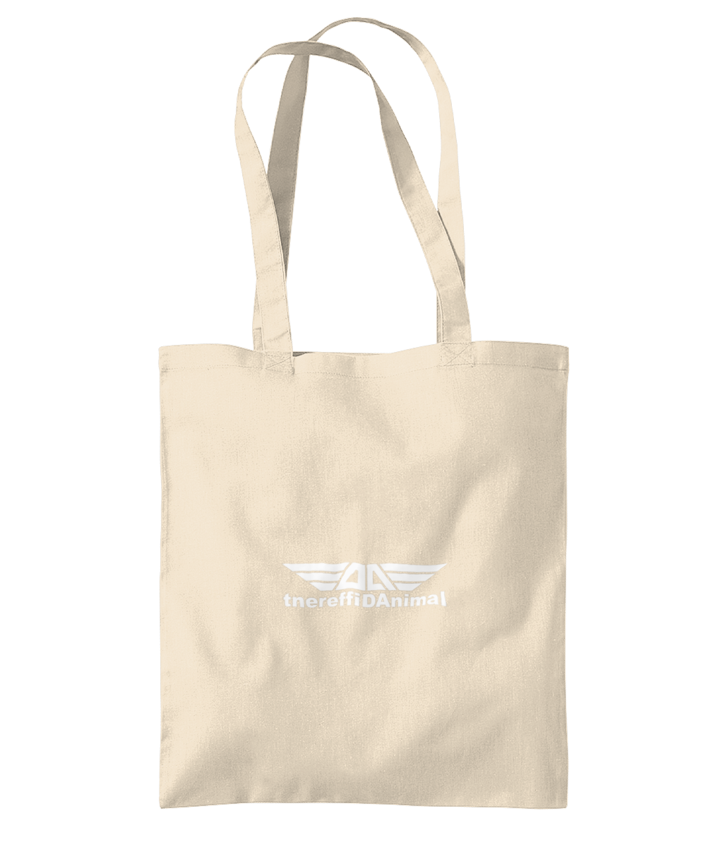 Different Animal: Eco Organic Premium Cotton Tote Bag WM261 S-White Logo1: (Other Colour-Variants available)